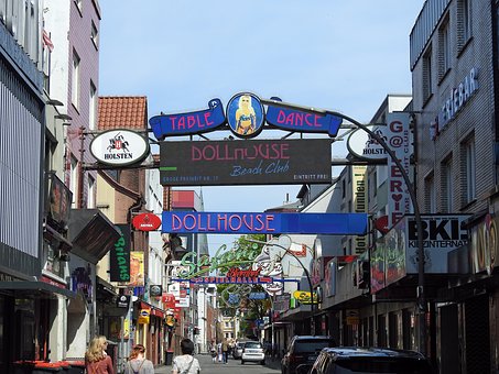 Reeperbahn in Hamburg