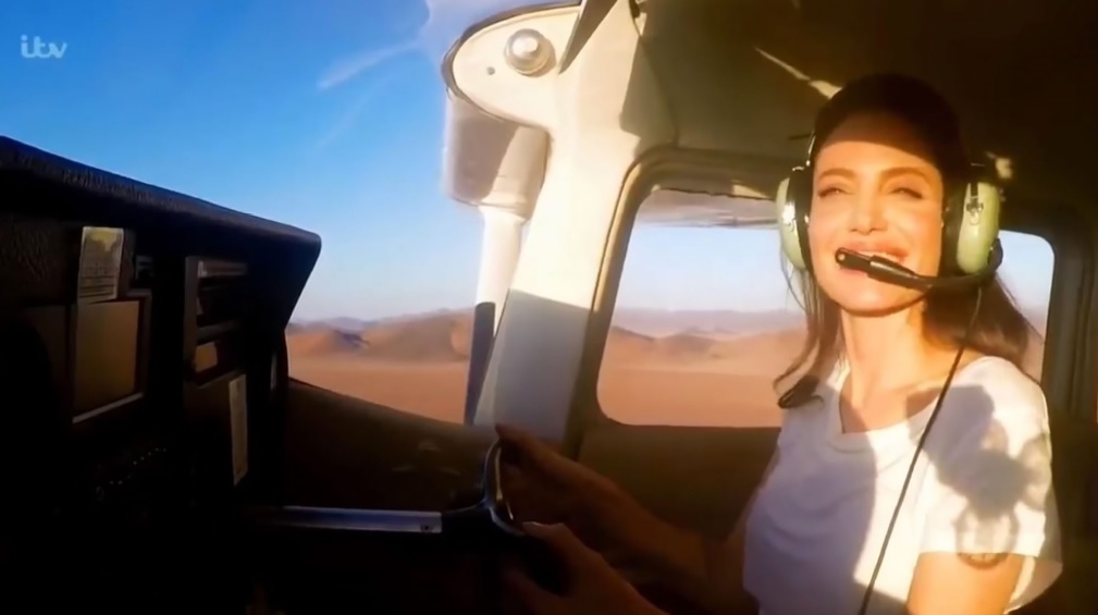 Celebrities who fly planes: Angelina Jolie