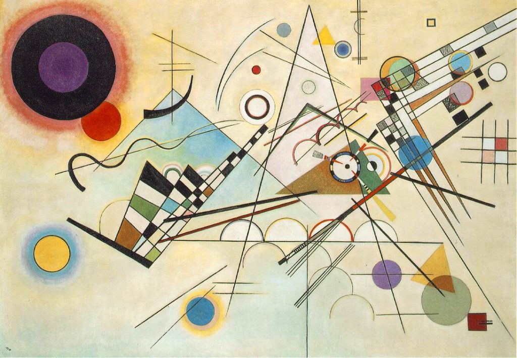 Compositie VIII van artiesten Wassily Kandinsky