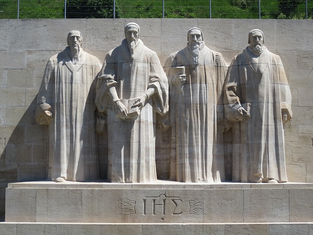 The four statues of the reformation wall