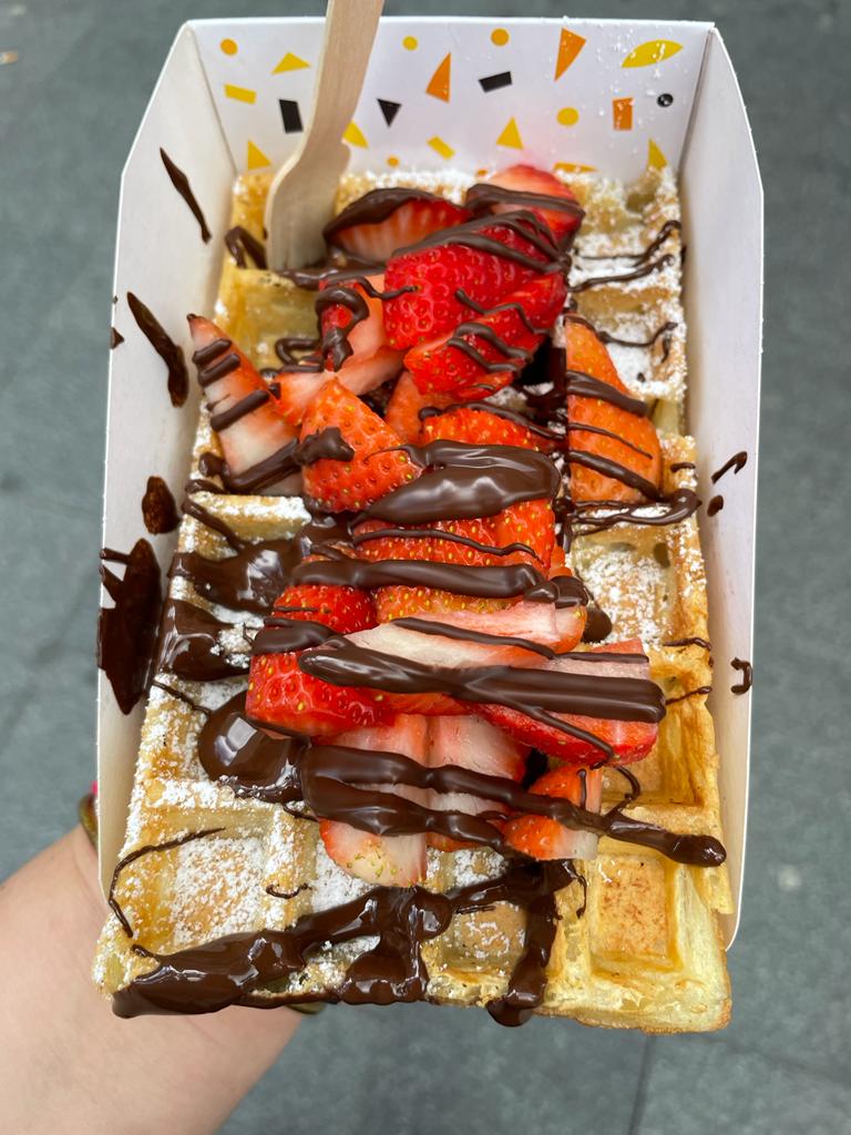 Fly by private jet to Antwerp and enjoy Belgian waffles.