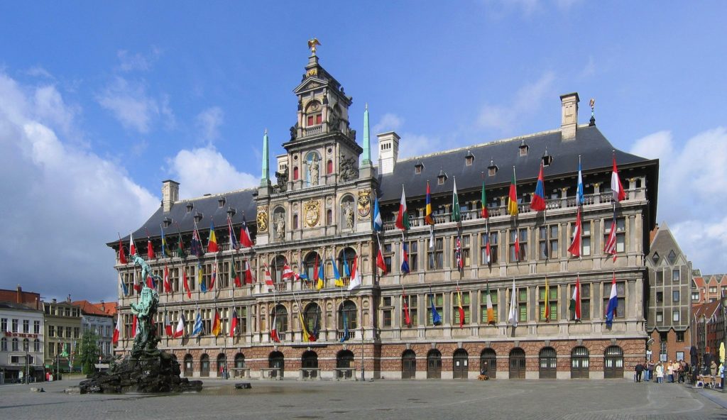 The City Hall in Antwerp, Belgium