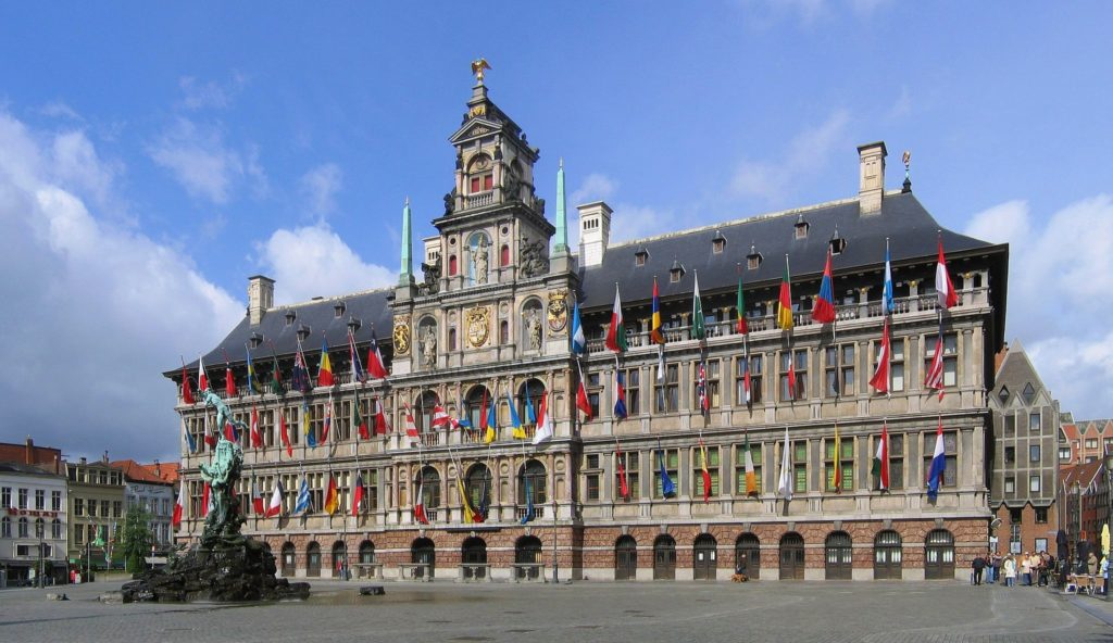 Das Rathaus in Antwerpen, Belgien