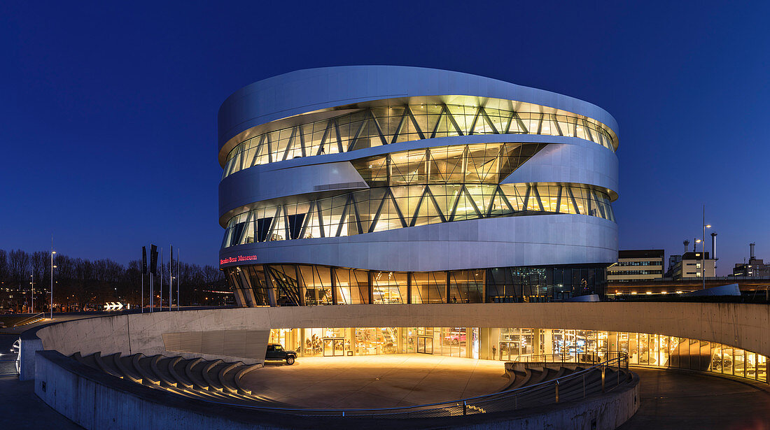 Visit the Mercedes-Benz Museum Stuttgart, Germany by private jet