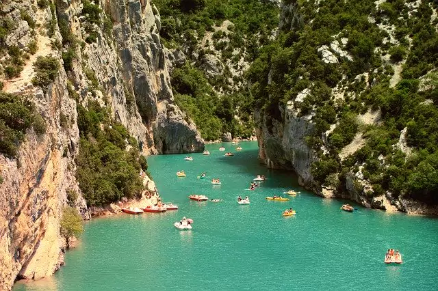 Canoeing on the Ardèche Gorges