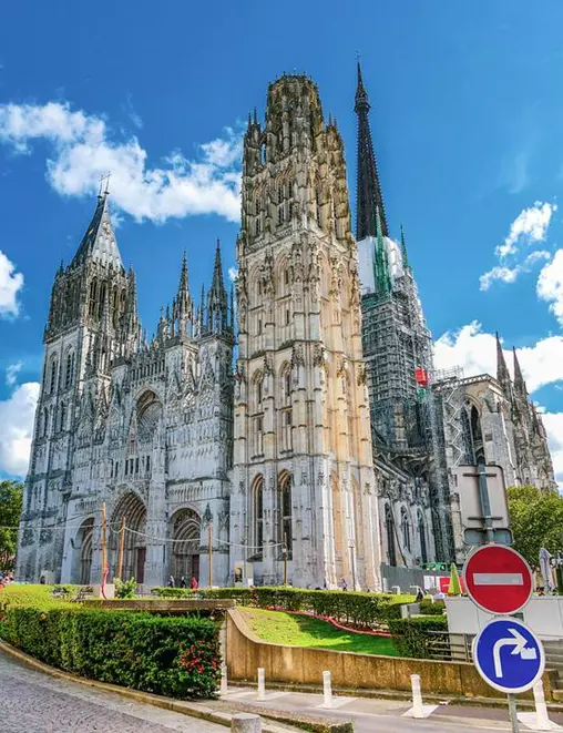 Cathédrale Notre Dame de Rouen. L'architecture gothique du Moyen Âge