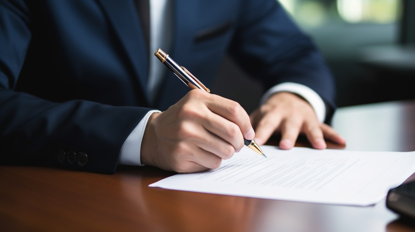 Sign the private jet charter contract