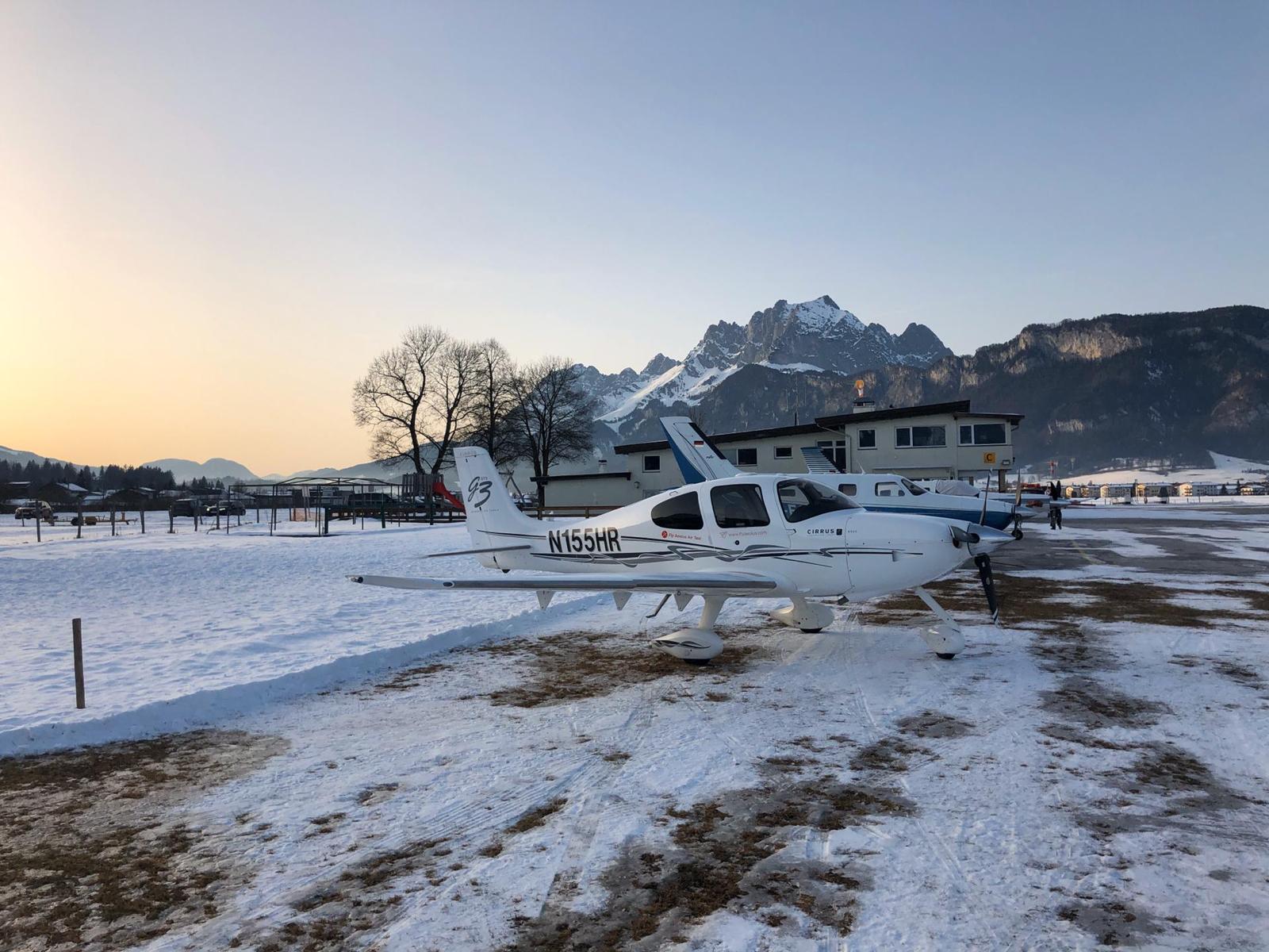 Air taxi at St. Anton am Arlberg